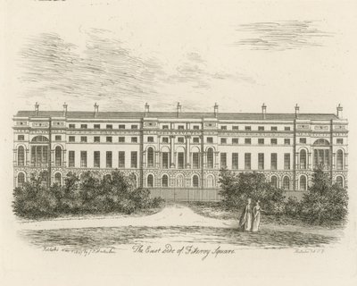 Wschodnia strona Fitzroy Square autorstwa English School