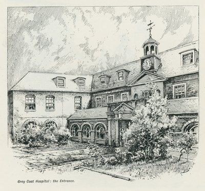 Wejście do szpitala Grey Coat autorstwa English School