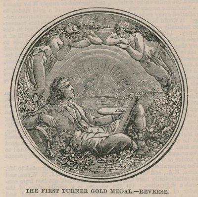 Pierwszy Złoty Medal Turnera (rewers) autorstwa English School