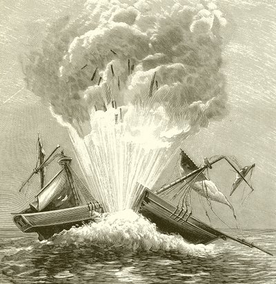 Pierwsza torpeda, 1805 autorstwa English School