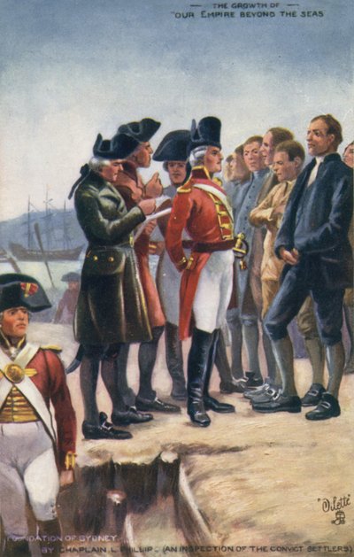 Założenie Sydney, Australia, 1788 r. autorstwa English School