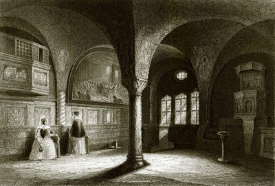 Wnętrze kaplicy Wartburg autorstwa English School