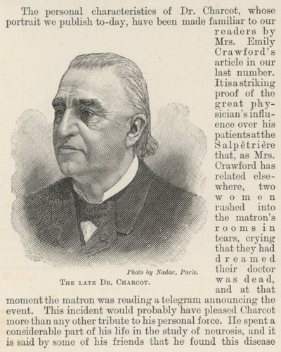 Nieżyjący już dr Charcot (grafika) autorstwa English School