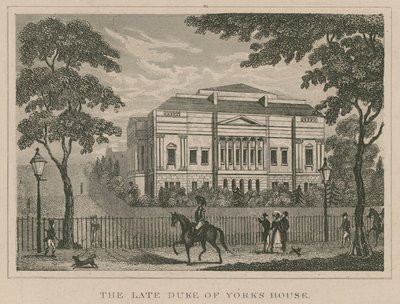 Dom zmarłego księcia Yorku, Lancaster House, później York House autorstwa English School
