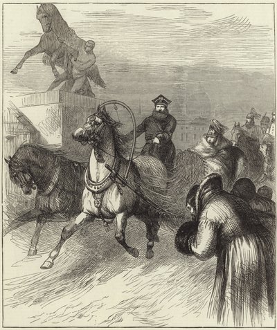 zmarły cesarz Aleksander II autorstwa English School