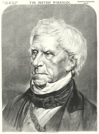 Nieżyjący Lord Brougham (rycina) autorstwa English School