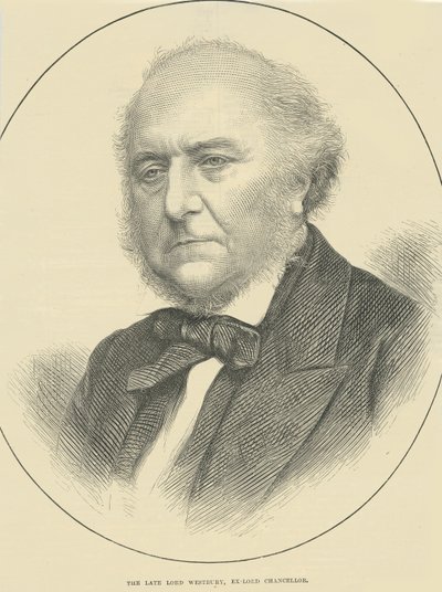 Nieżyjący już lord Westbury, były kanclerz (rycina) autorstwa English School