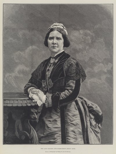 Nieżyjąca już Madame Lind-Goldschmidt, Jenny Lind (grafika) autorstwa English School