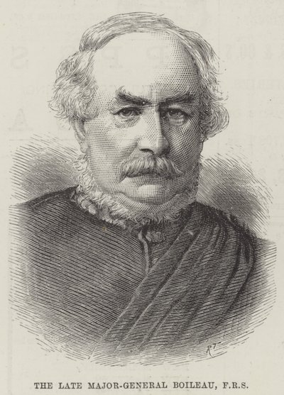 Zmarły generał dywizji Boileau, FRS (rycina) autorstwa English School