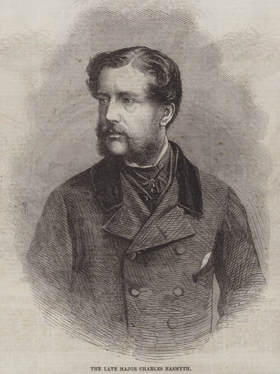 Nieżyjący już major Charles Nasmyth (grafika) autorstwa English School