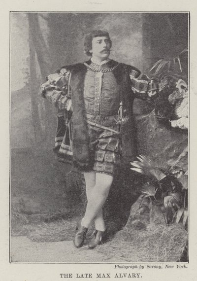 Późny Max Alvary (rycina) autorstwa English School
