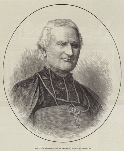 Nieżyjący już Monseigneur Dupanloup, biskup Orleanu (grafika) autorstwa English School