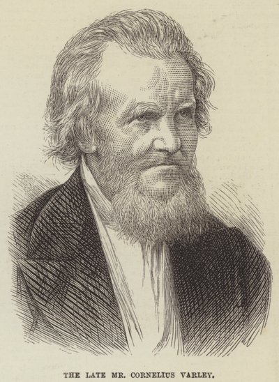 Nieżyjący już pan Cornelius Varley (grafika) autorstwa English School