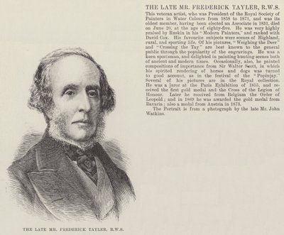 śp. pan Frederick Tayler, RWS (grafika) autorstwa English School