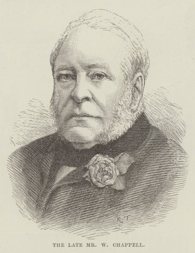 Nieżyjący już pan W. Chappell (rycina) autorstwa English School