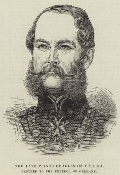 Nieżyjący książę Karol Pruski, brat cesarza Niemiec (rycina) autorstwa English School