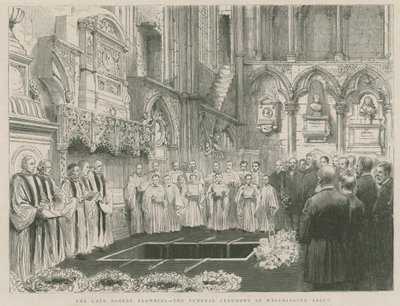 Nieżyjący już Robert Browning autorstwa English School
