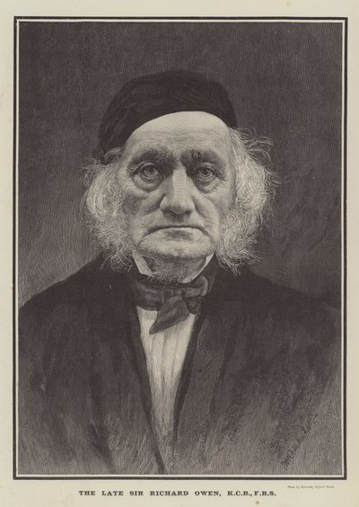 Nieżyjący już Sir Richard Owen, KCB, FRS (Grawerowanie) autorstwa English School