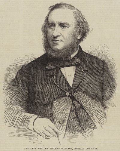Nieżyjący już William Vincent Wallace, kompozytor muzyczny (grafika) autorstwa English School
