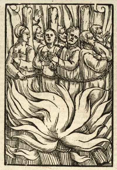 Męczeństwo wielu ofiar (rycina) autorstwa English School