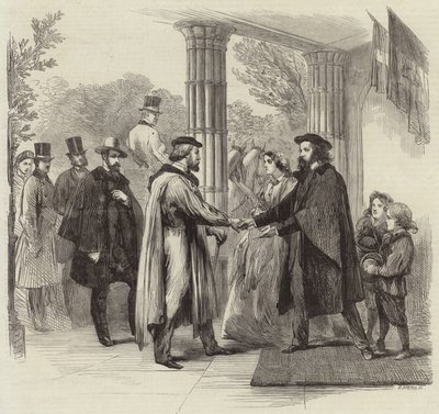 Spotkanie Garibaldiego i Tennysona autorstwa English School