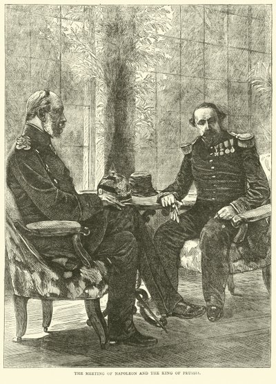 Spotkanie Napoleona z królem pruskim, wrzesień 1870 autorstwa English School