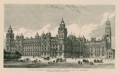 Nowe biura rządowe w Whitehall autorstwa English School