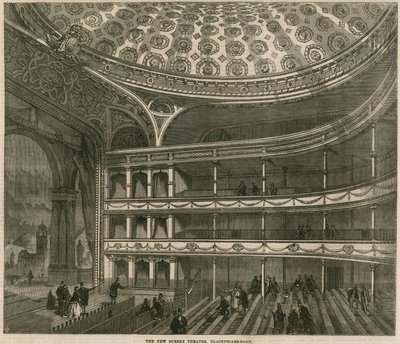 Nowy teatr Surrey, Blackfriars Road, Londyn autorstwa English School