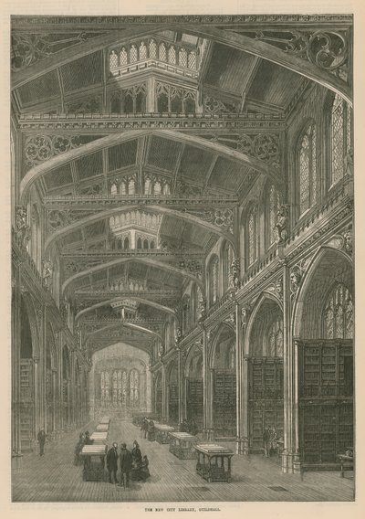 Nowa biblioteka miejska, Guildhall, Londyn autorstwa English School