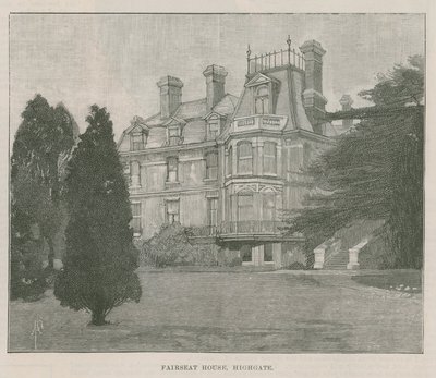 Nowy park publiczny w Highgate: Fairseat House autorstwa English School