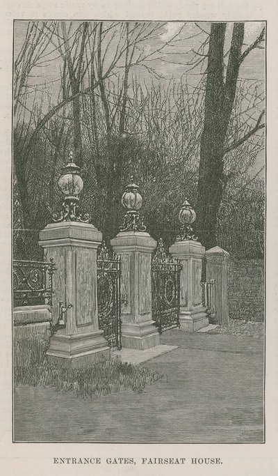 Nowy park publiczny w Highgate: bramy wjazdowe, Fairseat House autorstwa English School