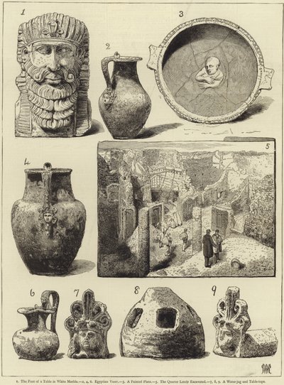 Ostatnie wykopaliska w Pompejach autorstwa English School