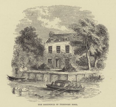 Rezydencja Theodore Hook (grafika) autorstwa English School