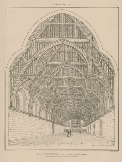 Dach Westminster Hall autorstwa English School