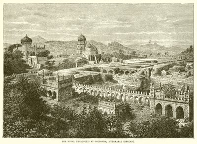 Królewska nekropolia w Golconda, Hyderabad autorstwa English School