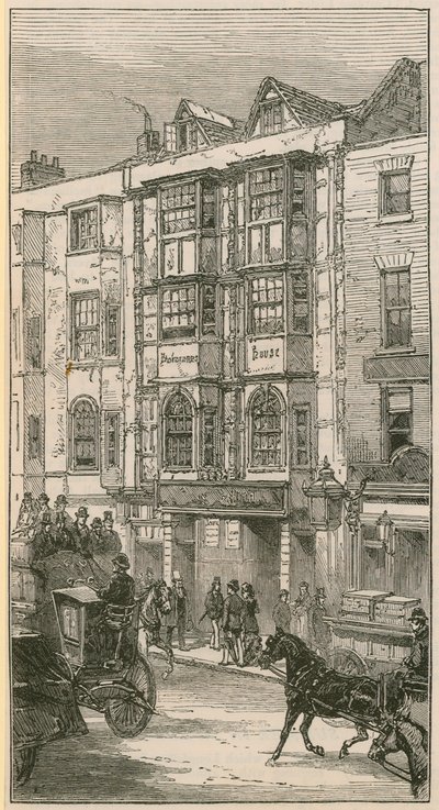 Tak zwany Dom Szekspira przy ulicy Aldersgate autorstwa English School