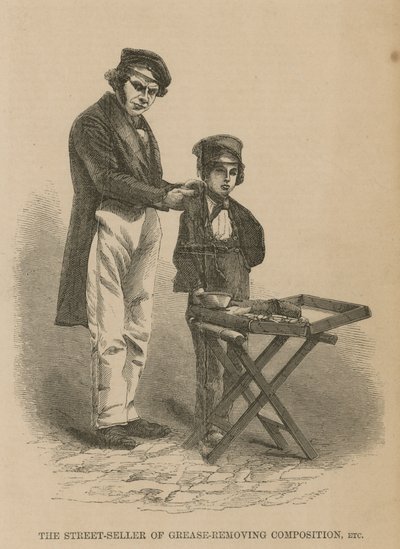 Sprzedawca uliczny kompozycji do usuwania tłuszczu autorstwa English School