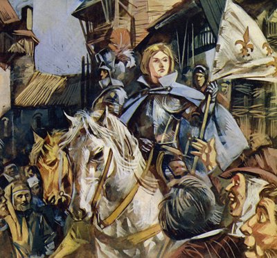 Mieszkańcy Orleanu cieszyli się z przybycia Joanny autorstwa English School