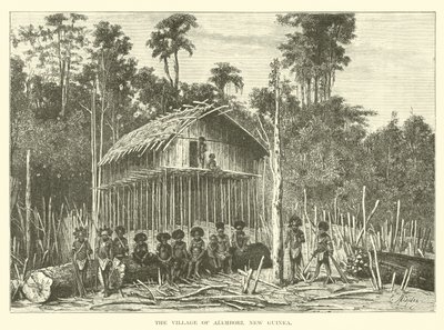 Wioska Alambori, Nowa Gwinea autorstwa English School
