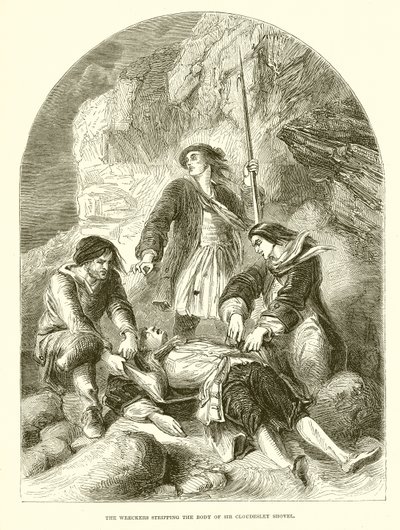 Szkodnicy rozbierający ciało Sir Cloudesley Shovella autorstwa English School