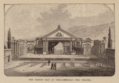 Teatr pasyjny w Oberammergau, Bawaria (rycina) autorstwa English School