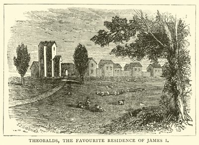 Theobalds, ulubiona rezydencja Jakuba I autorstwa English School