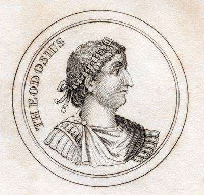 Teodozjusz Wielki, ze „Słownika historycznego Krabba”, opublikowanego w 1825 r. autorstwa English School