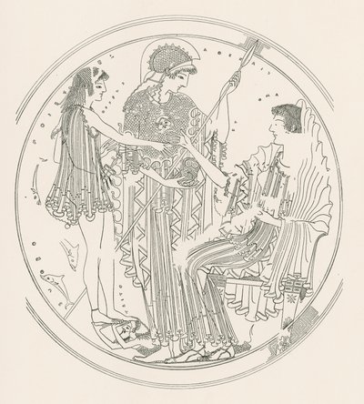 Tezeusz i Amfitryta (rycina) autorstwa English School