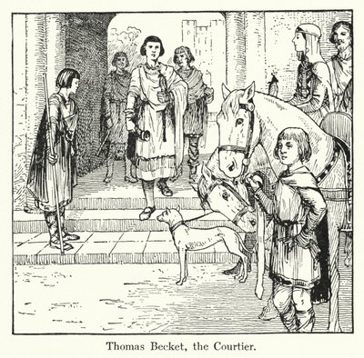 Thomas Becket, dworzanin autorstwa English School