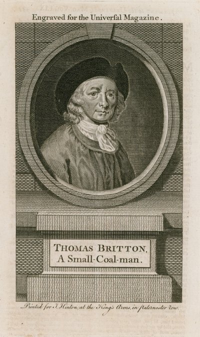 Thomas Britton, muzyczny mały człowiek węgla autorstwa English School