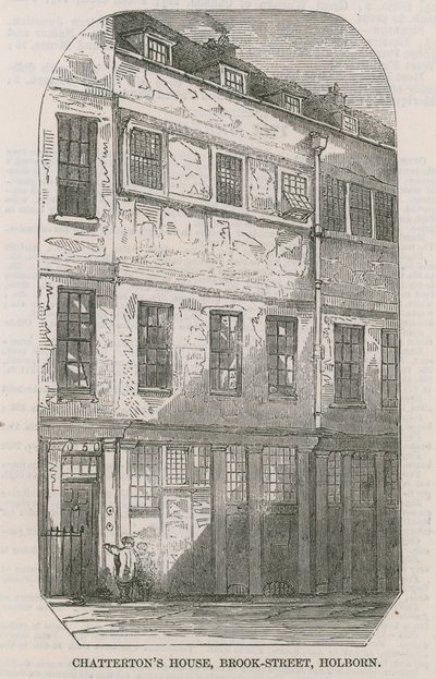 Thomas Chatterton House, Brooke Street, Holborn, Londyn autorstwa English School