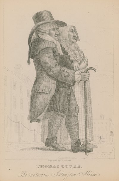 Thomas Cooke, znany skąpiec z Islington autorstwa English School