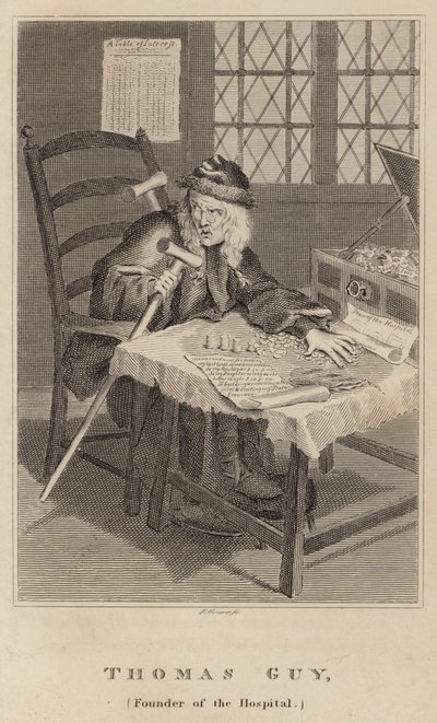 Thomas Guy, założyciel szpitala autorstwa English School