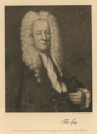 Thomas Guy, z obrazu Johna Vanderbank autorstwa English School